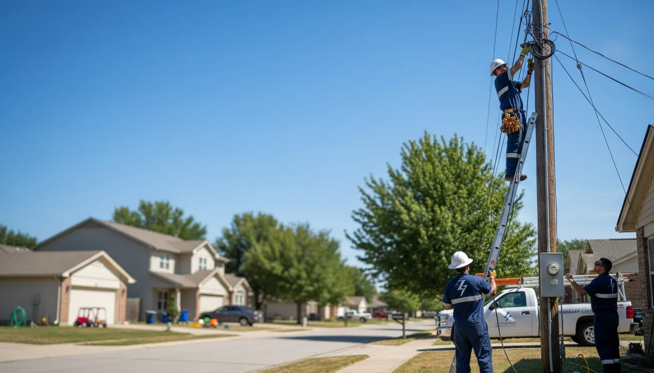 Residential electrician providing installation services in Bazine, KS